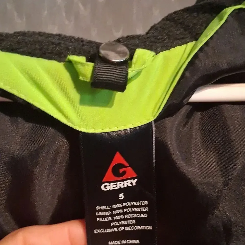 Gerry Weber Kids Blue and Black Puffer Jacket Size 5 Preowned